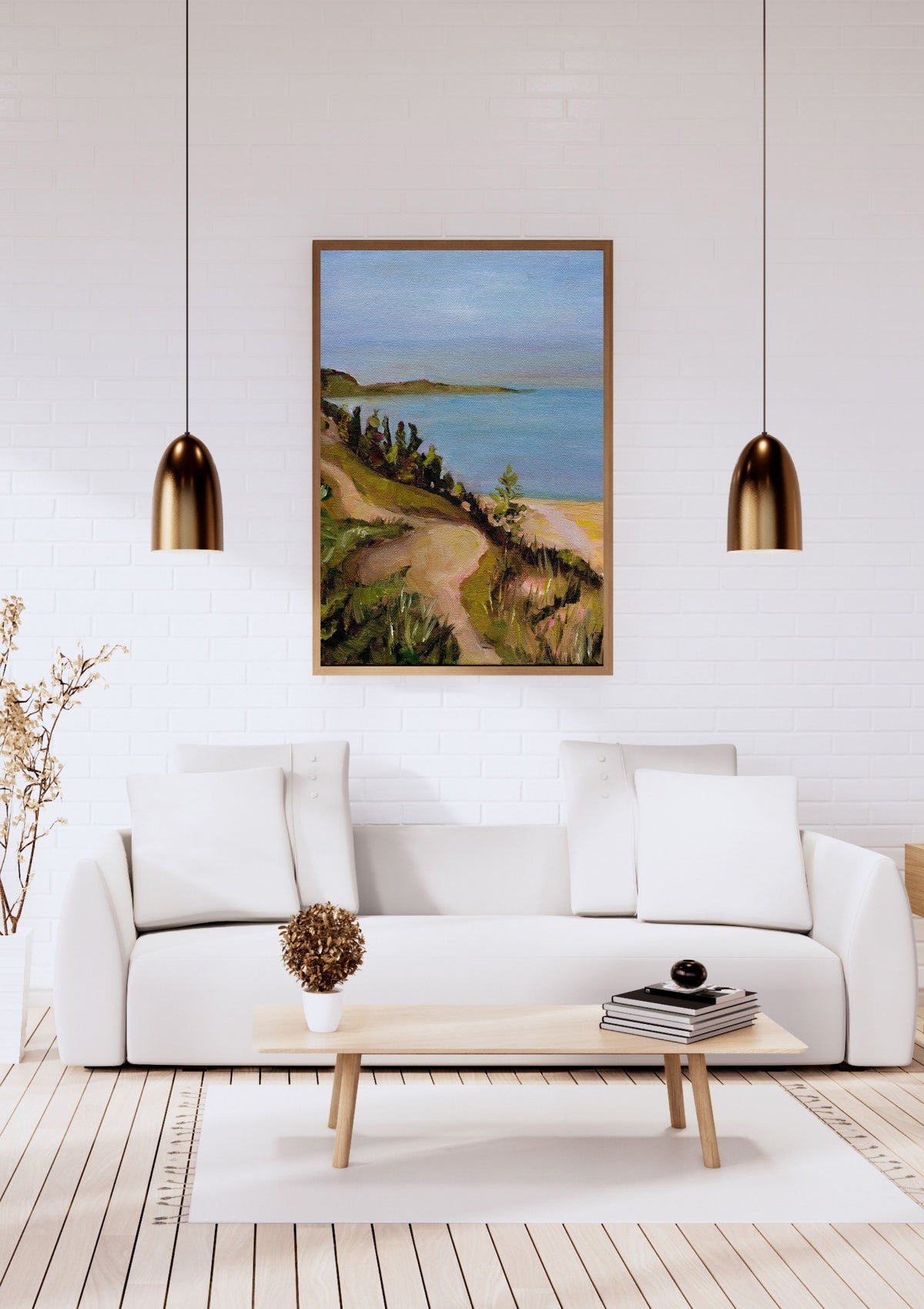 "Alone Time" Michigan Beach Art Print, Fine Art Wall Decor
