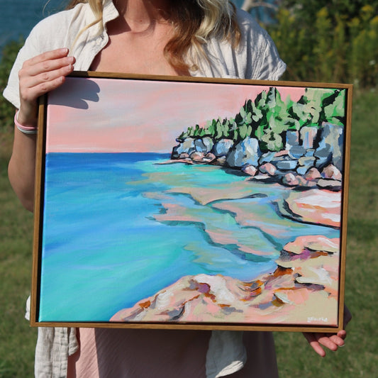 "God's Country" Original Painting, Lake Superior Upper Peninsula Michigan Fine Art